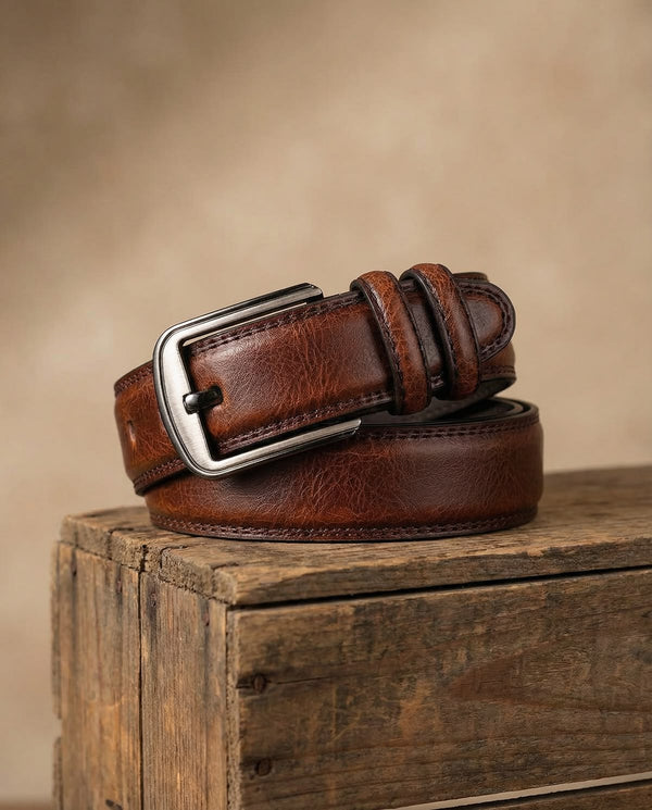 Leather belt