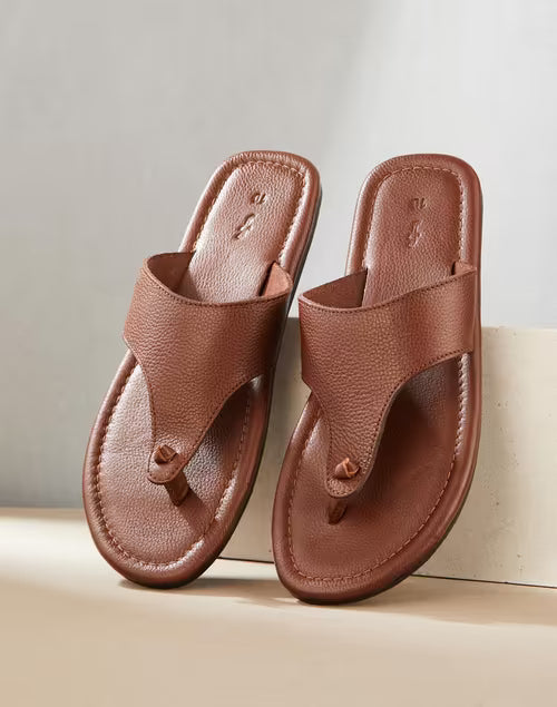 Brown Leather Chappal
